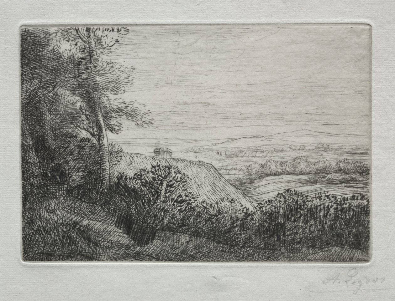 De laatste zonnestralen door Alphonse Legros