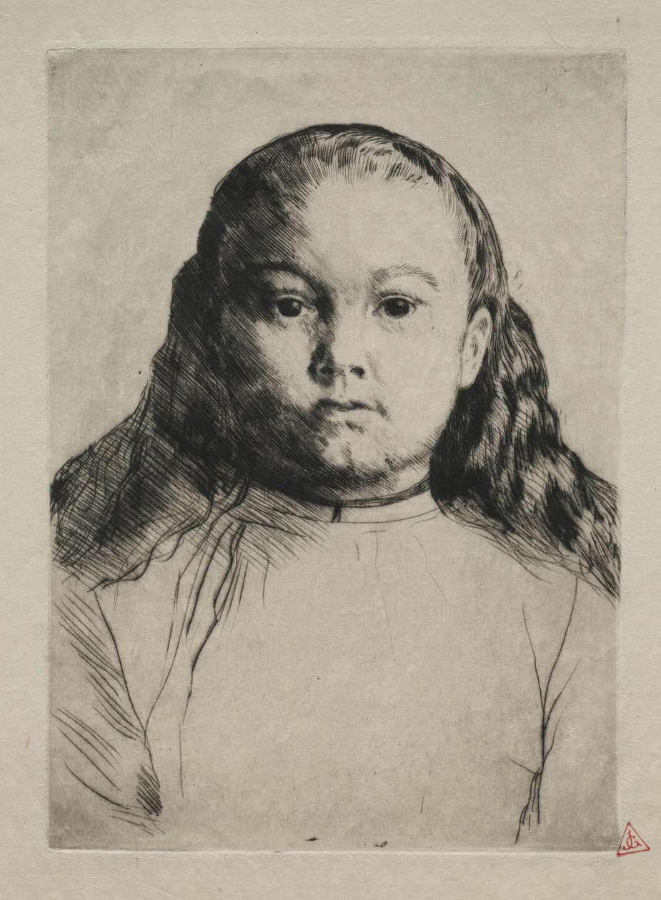 Kleine Marie door Alphonse Legros