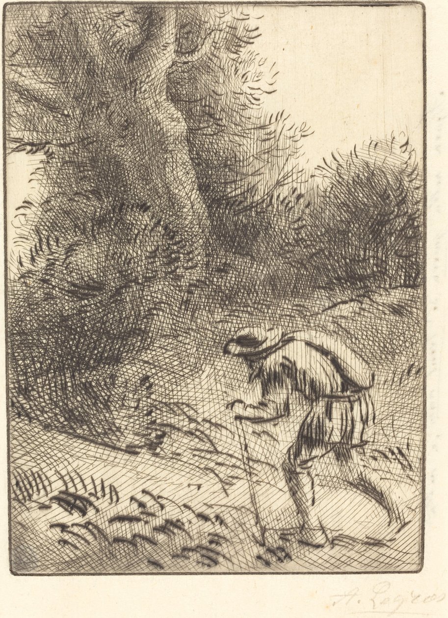 De kleine dolende Jood door Alphonse Legros