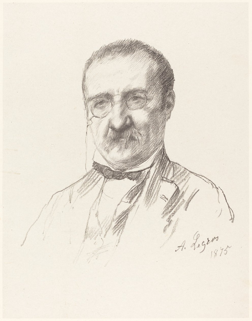 M. Champfleury door Alphonse Legros