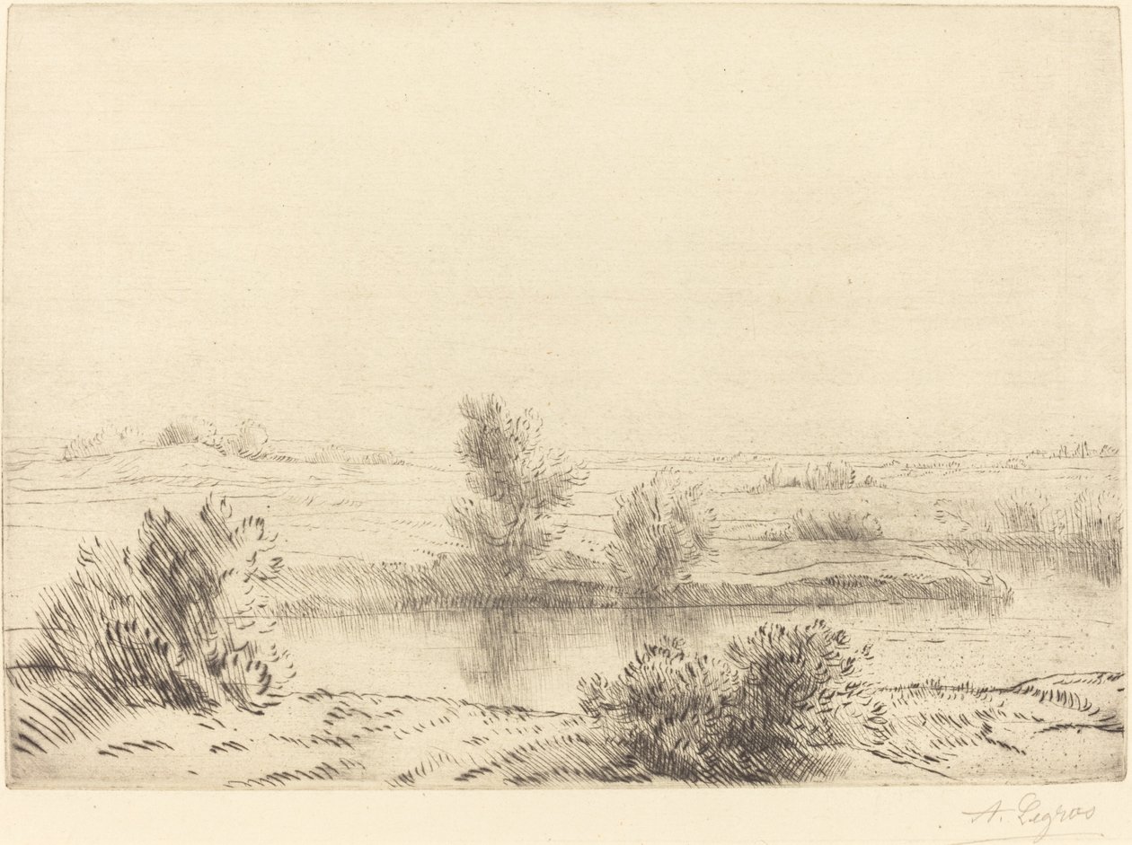 Moeras Les marais door Alphonse Legros