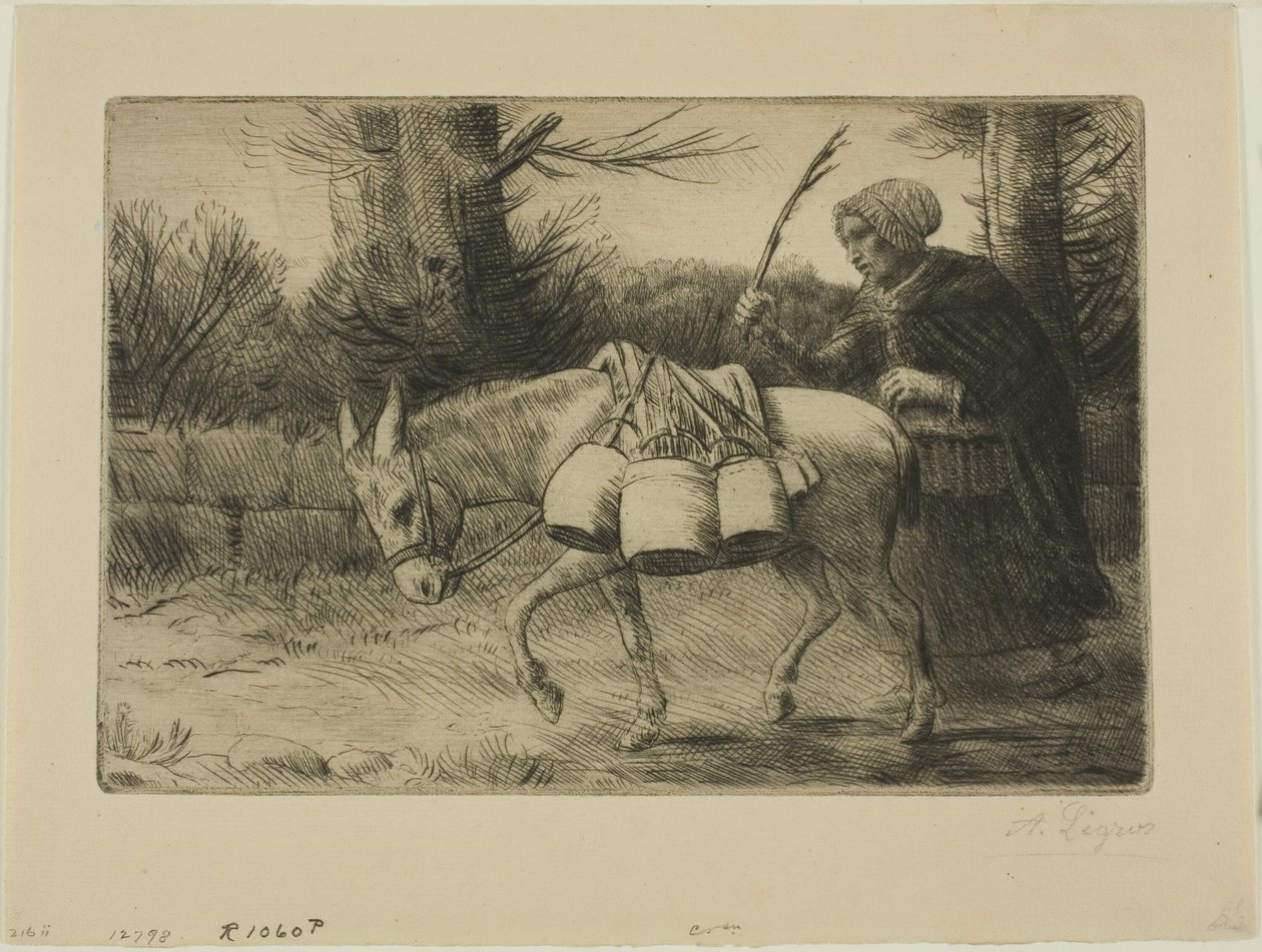 Melkmeisje door Alphonse Legros