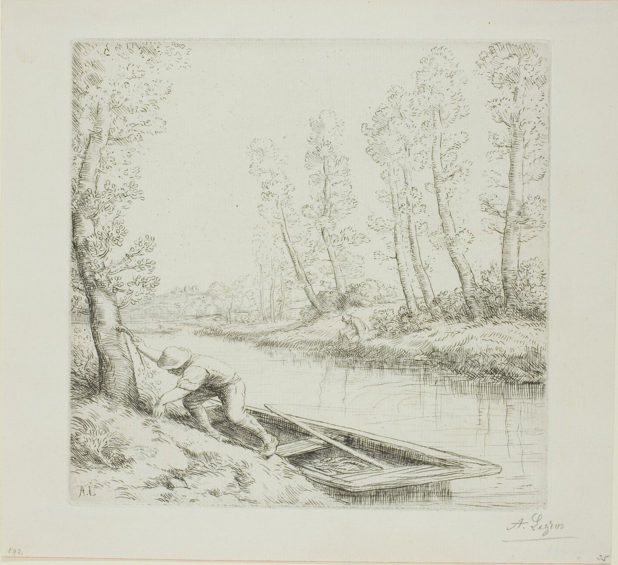 Ochtend aan de Rivier door Alphonse Legros