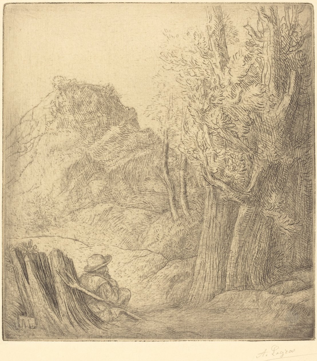 Oud dorp Ville vieille door Alphonse Legros