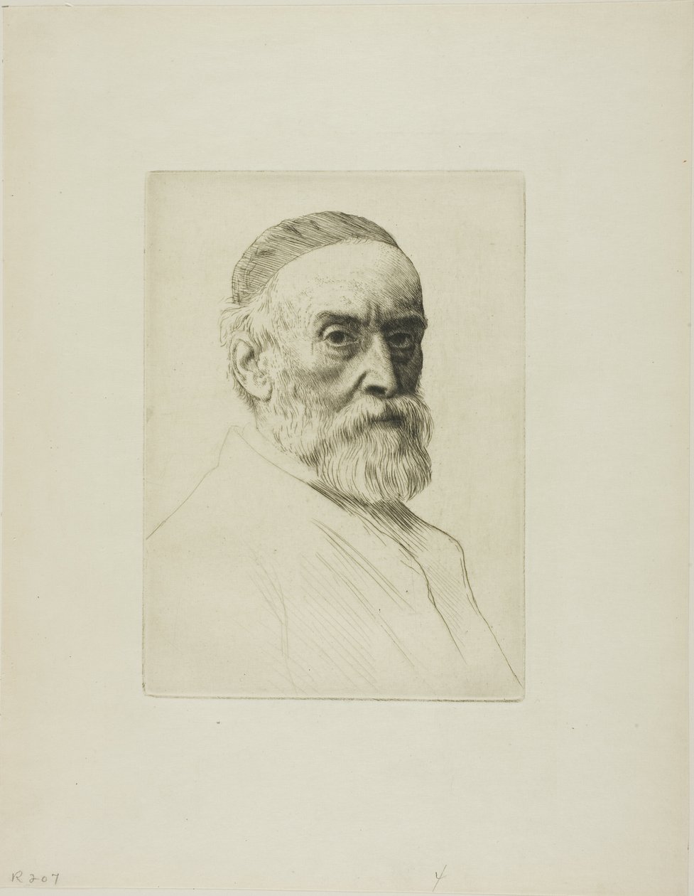 Portret van G. F. Watts, R.A. door Alphonse Legros