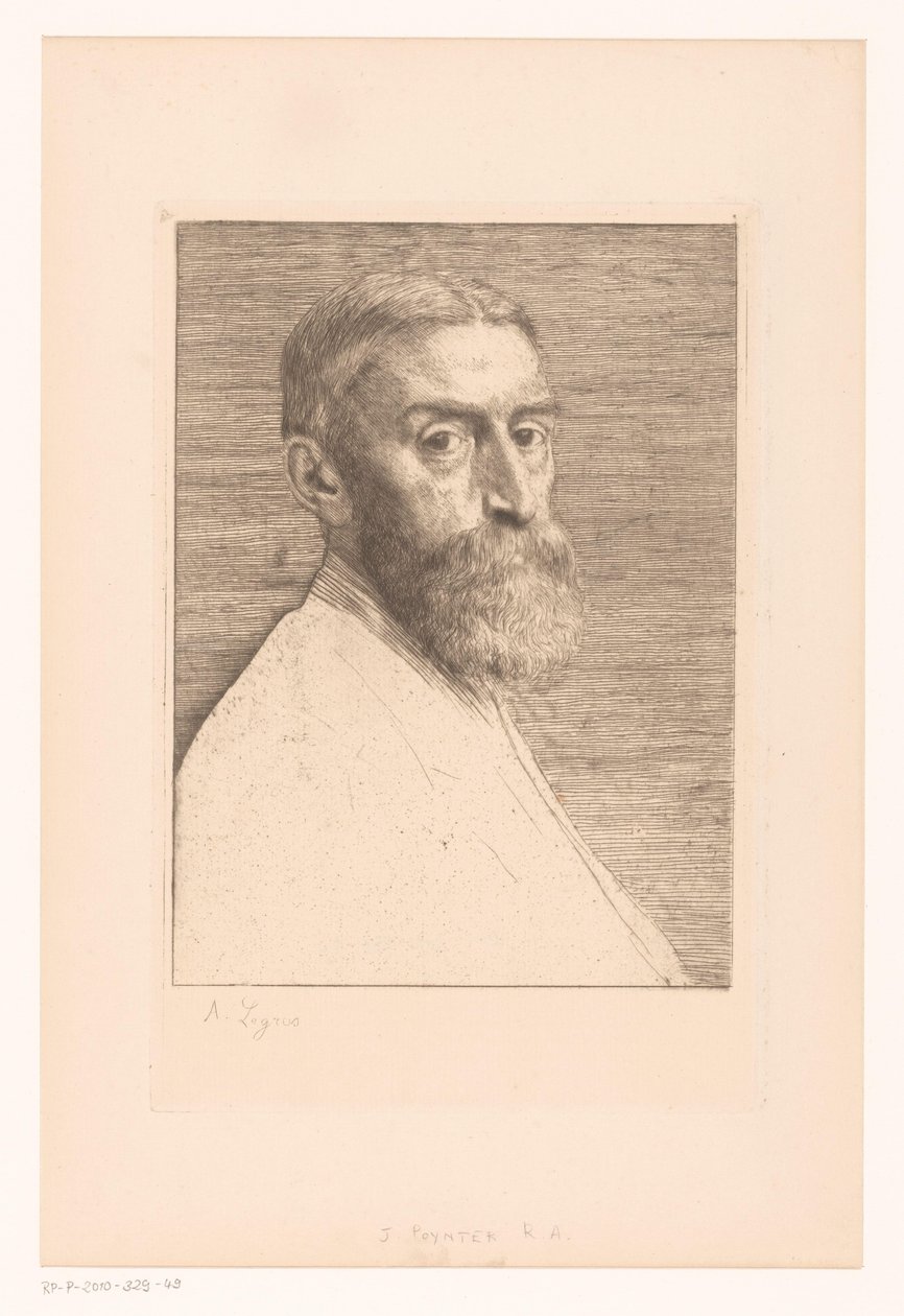 Portret van Edward Poynter door Alphonse Legros
