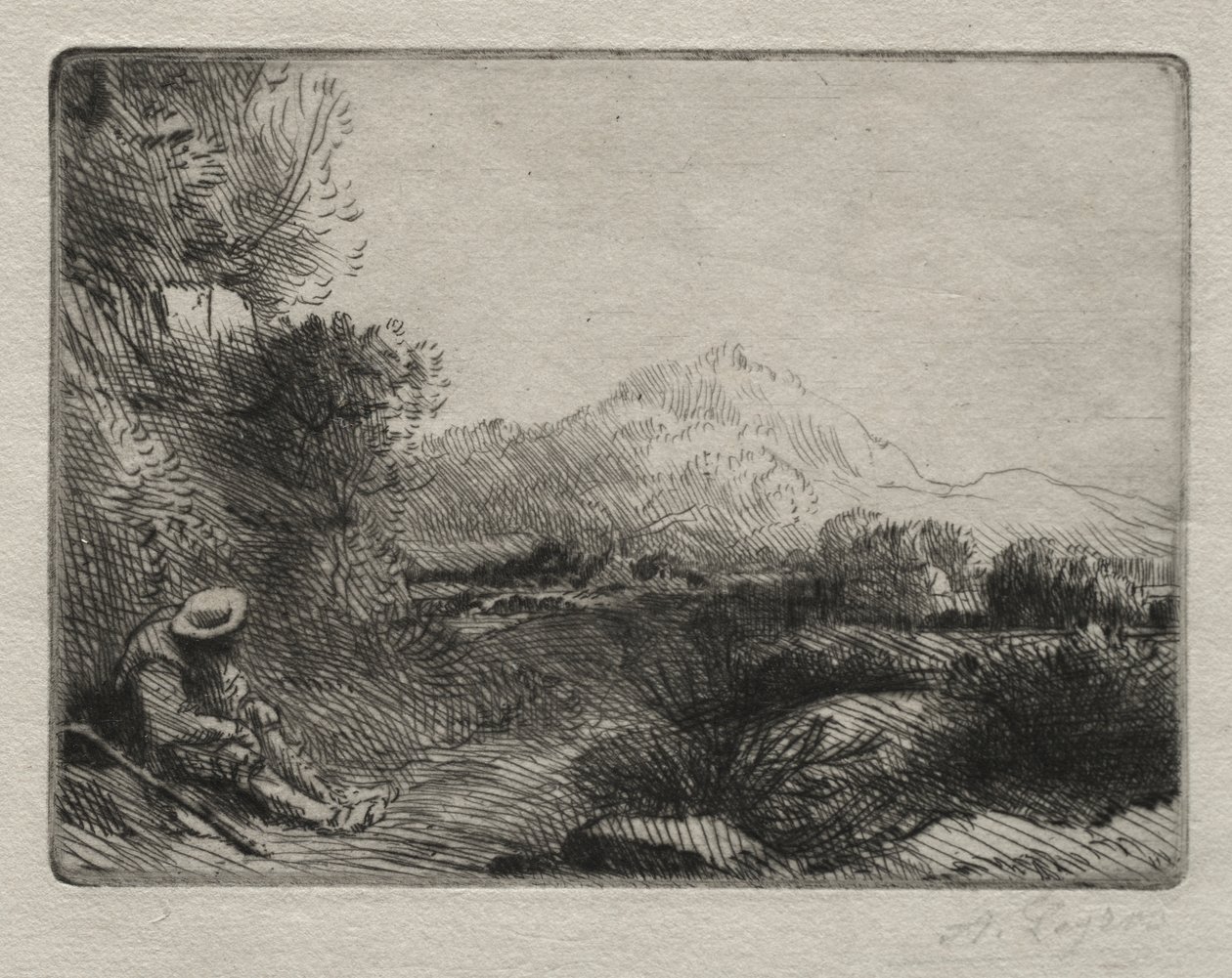 Rust van de Reiziger door Alphonse Legros