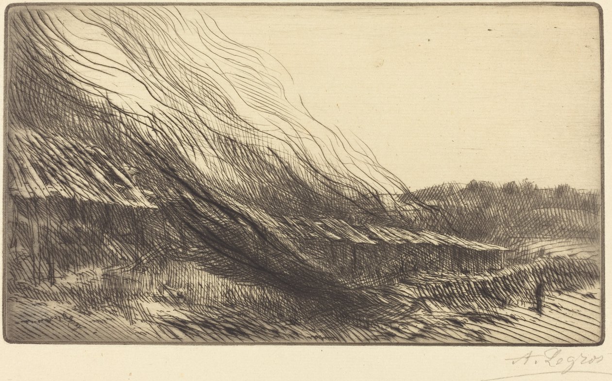 Touwslagerijen (Les corderies) door Alphonse Legros