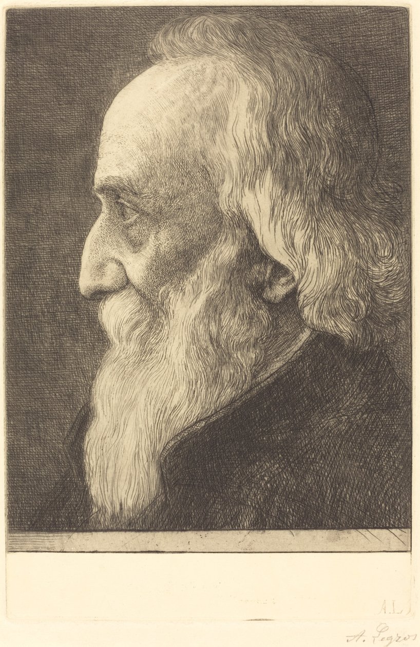 Zelfportret, 13e plaat door Alphonse Legros