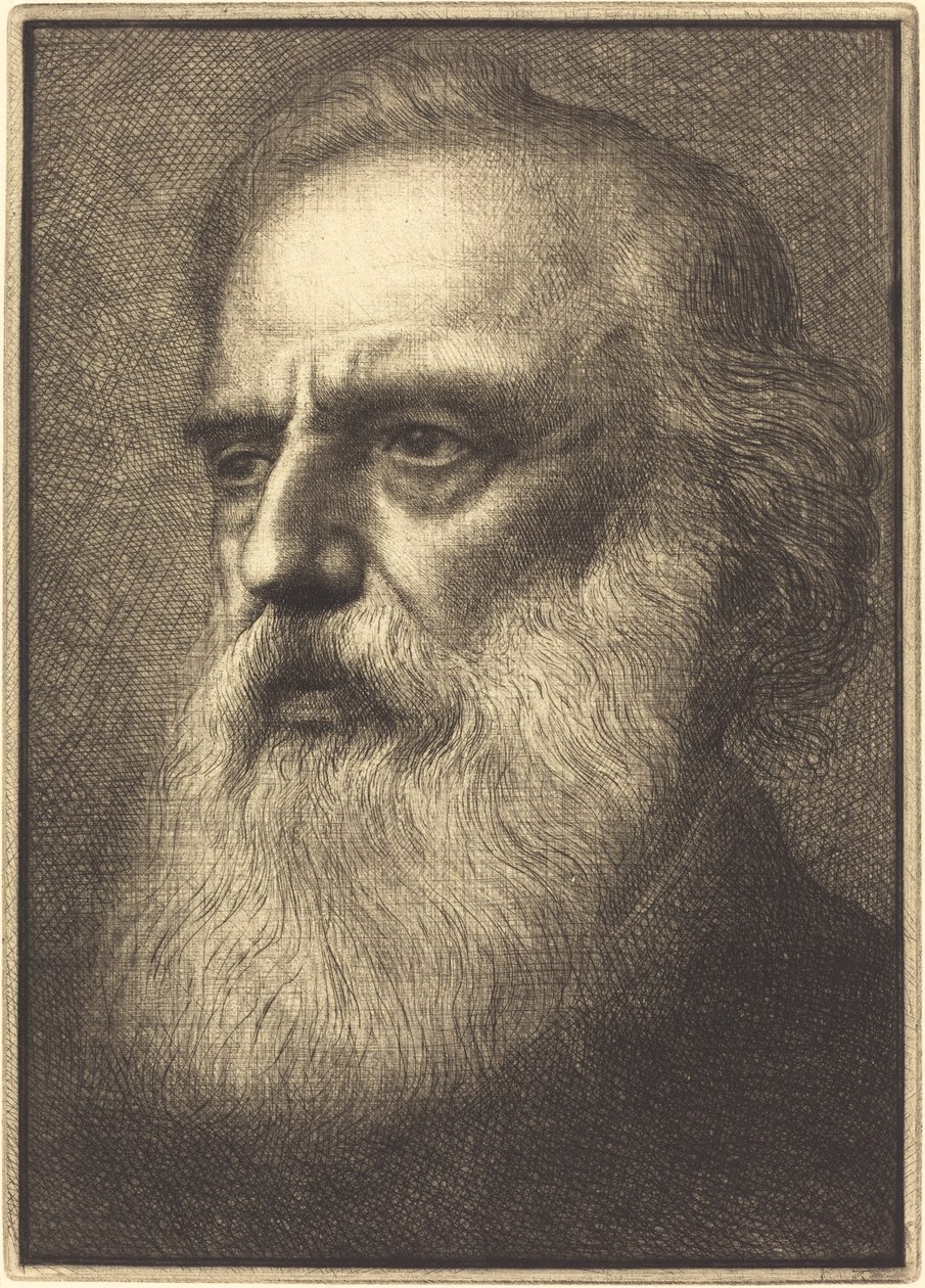 Zelfportret, 4e plaat door Alphonse Legros