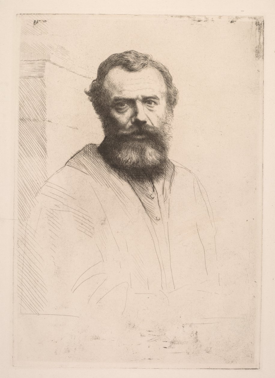 Zelfportret Derde Plaat door Alphonse Legros