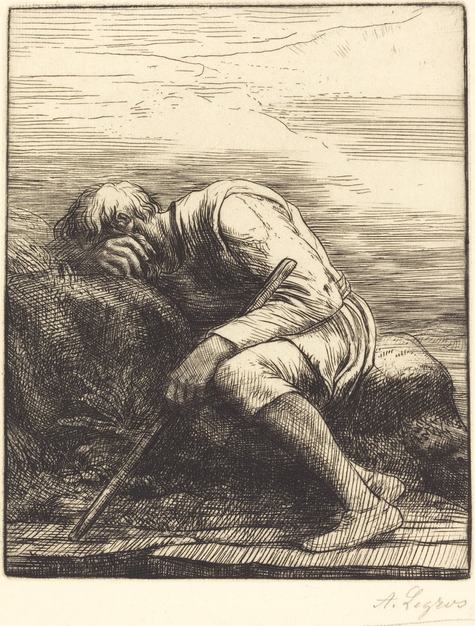 Sinbad de Zeeman door Alphonse Legros