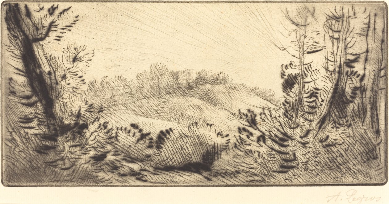 Kleine Heuvel door Alphonse Legros