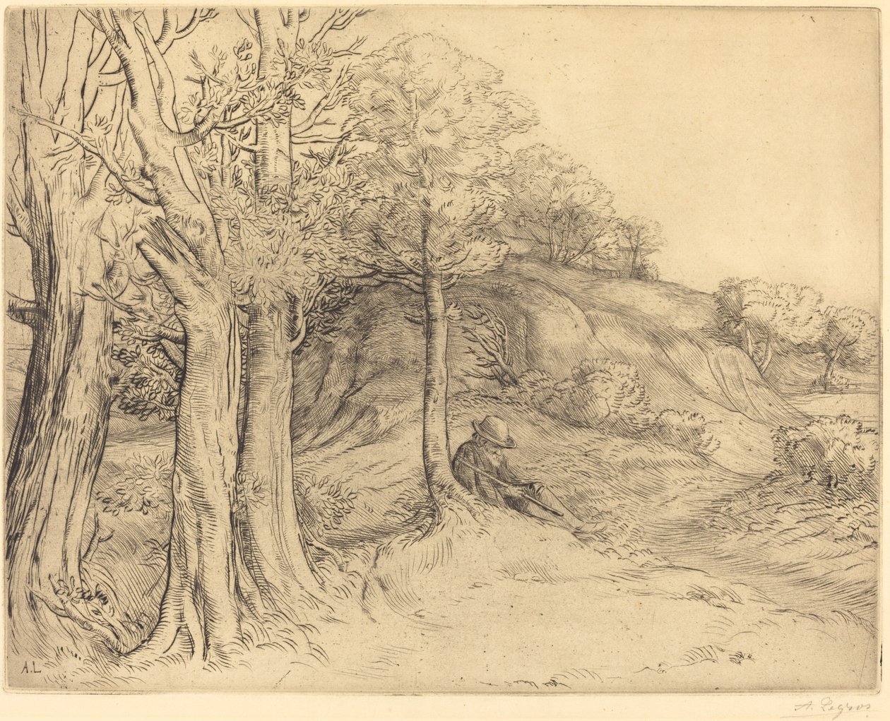 Eenzaamheid door Alphonse Legros