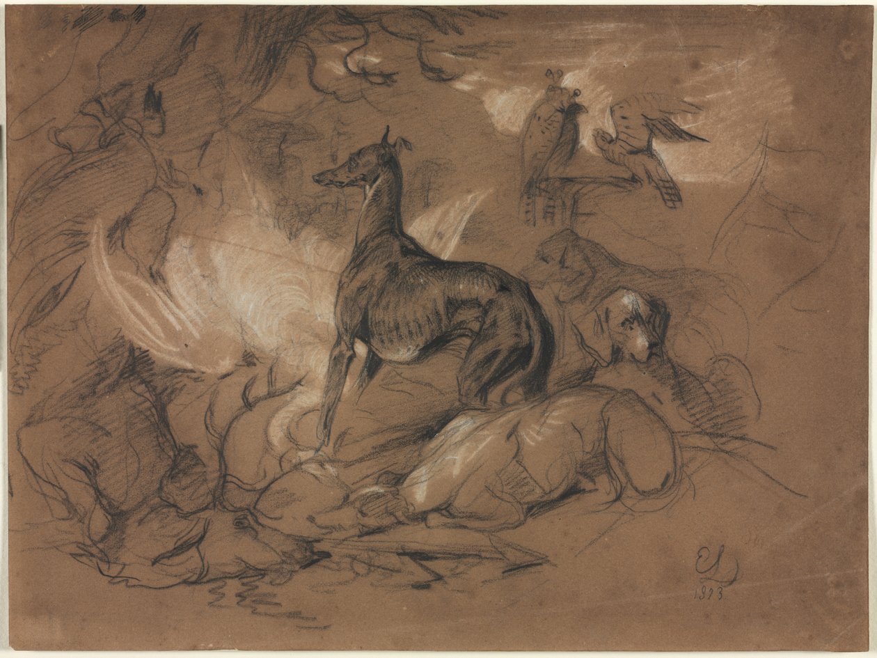 Studies van Dieren door Alphonse Legros