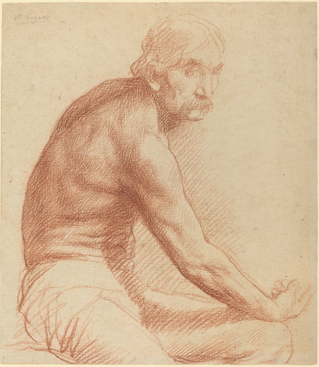 Studie van een Griek door Alphonse Legros