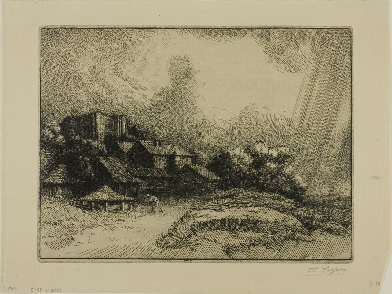 De abdijboerderij door Alphonse Legros