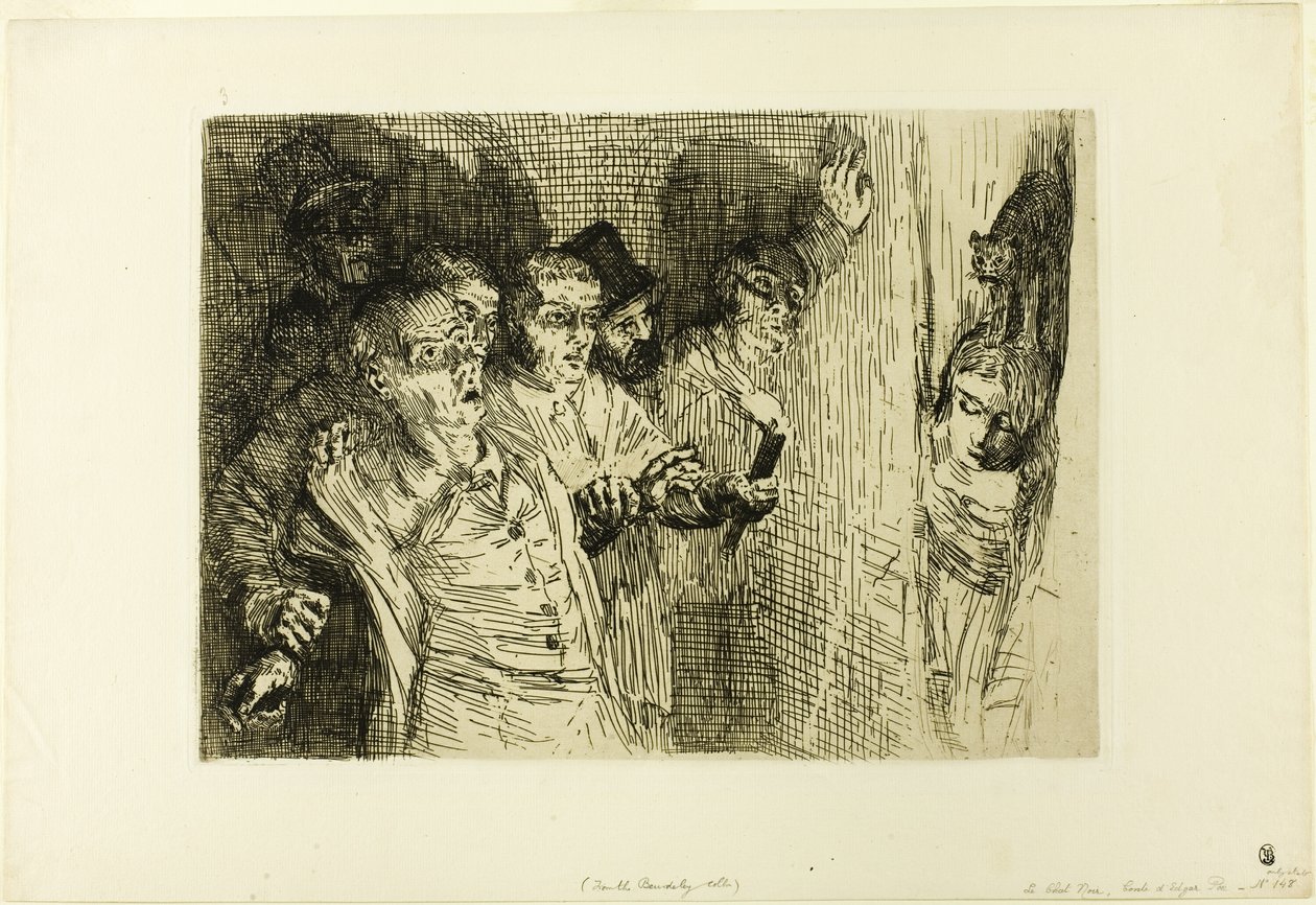 De Zwarte Kat door Alphonse Legros