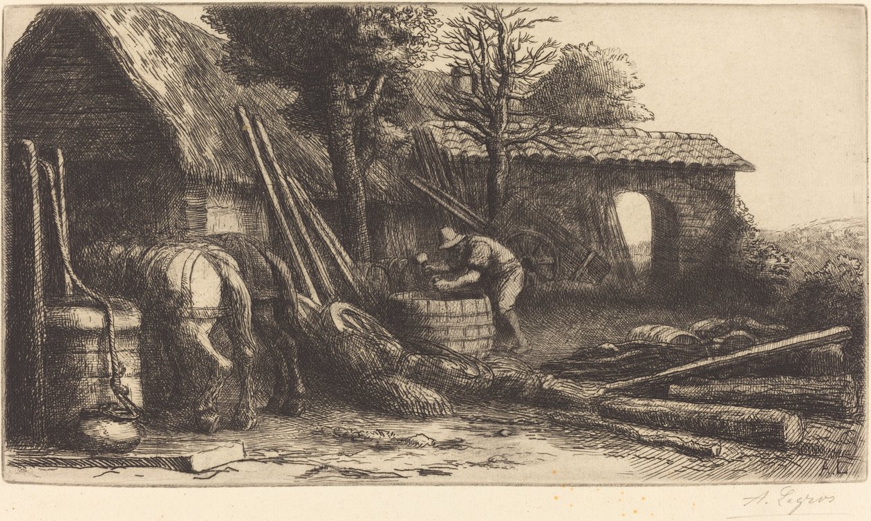De kuiper door Alphonse Legros