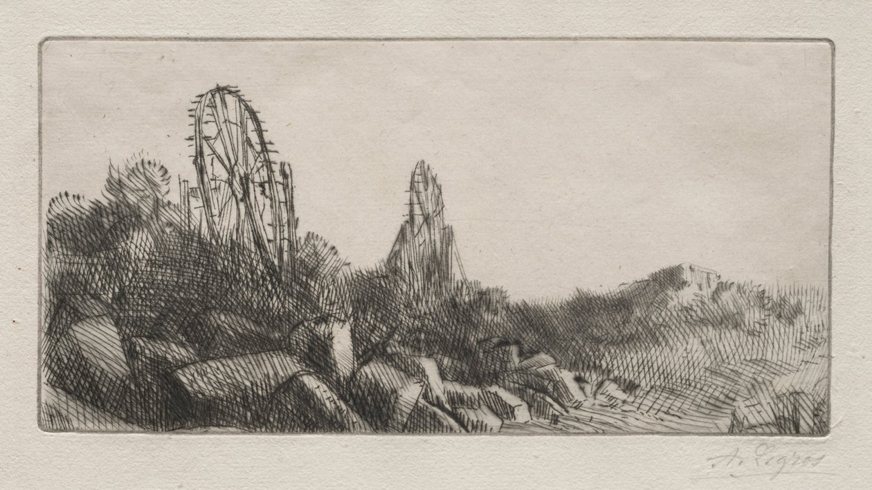 De oude steengroeven van Montrouge door Alphonse Legros