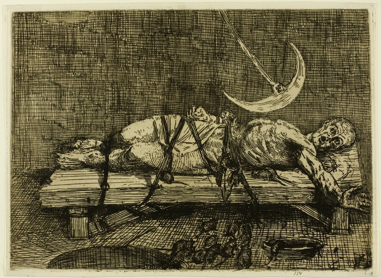 De Put en de Slinger, tweede plaat door Alphonse Legros