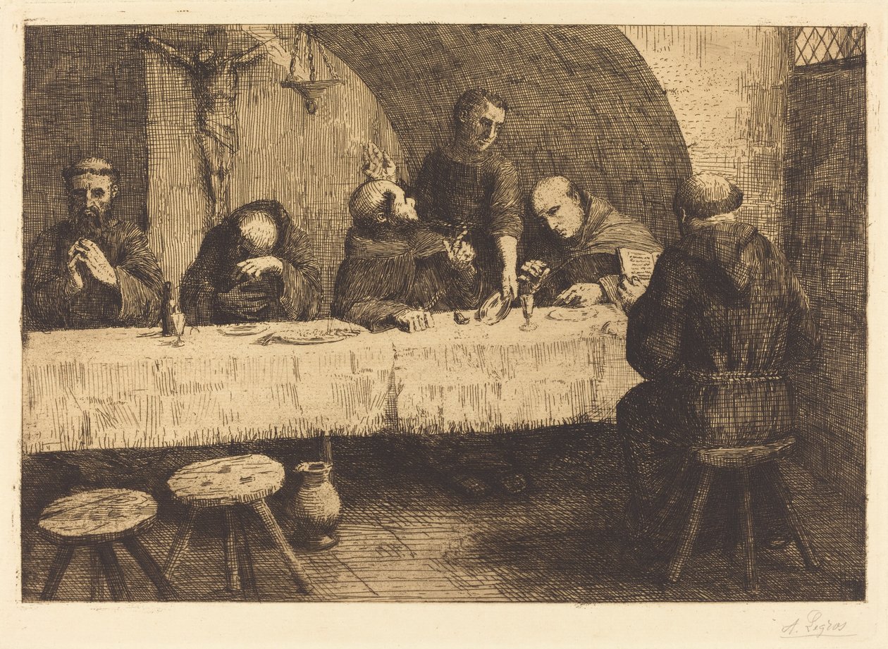 De Refter Le refectoire door Alphonse Legros