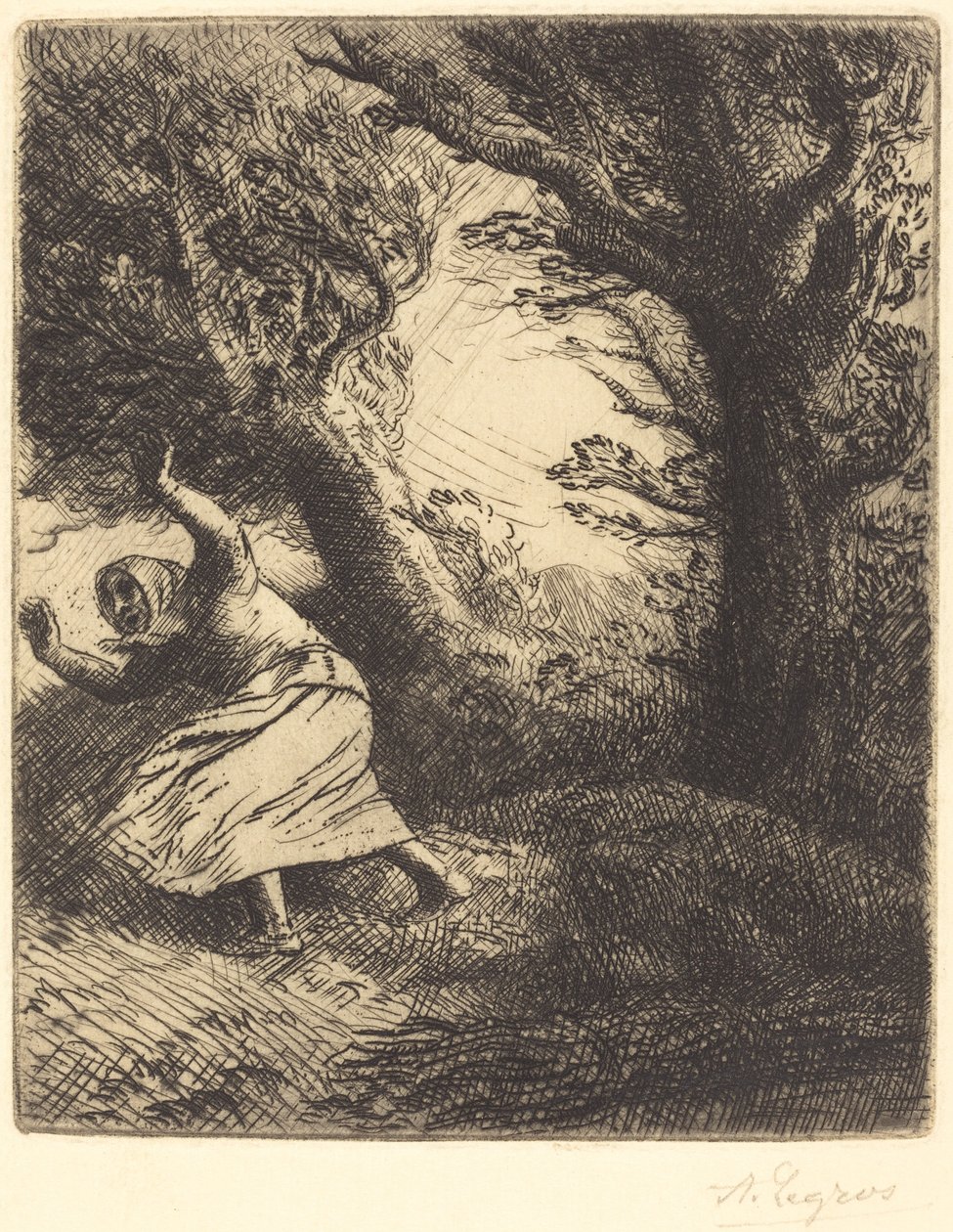 Donderslag door Alphonse Legros