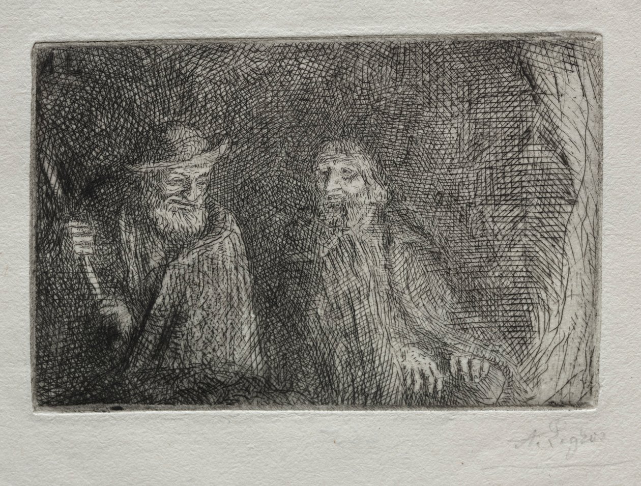 Twee herders door Alphonse Legros