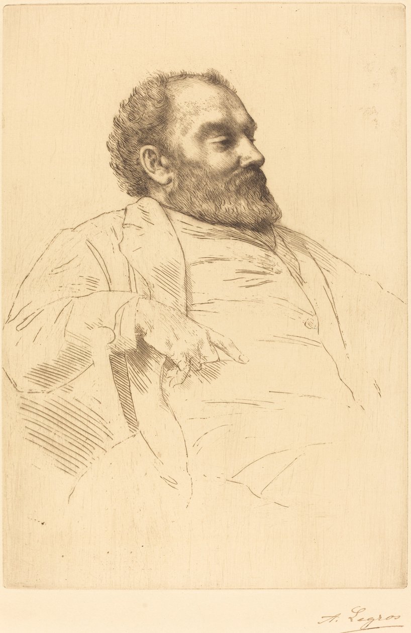 Val Prinsep, R.A. door Alphonse Legros