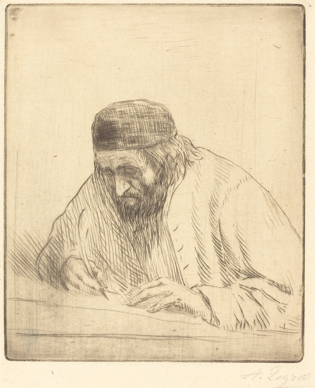 Schrijver door Alphonse Legros