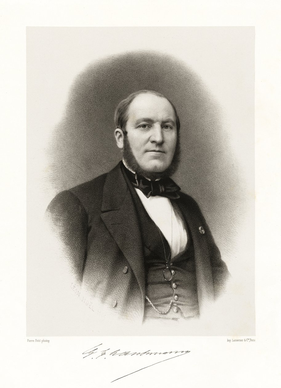 Georges Eugène Haussmann door Alphonse Leon Noel