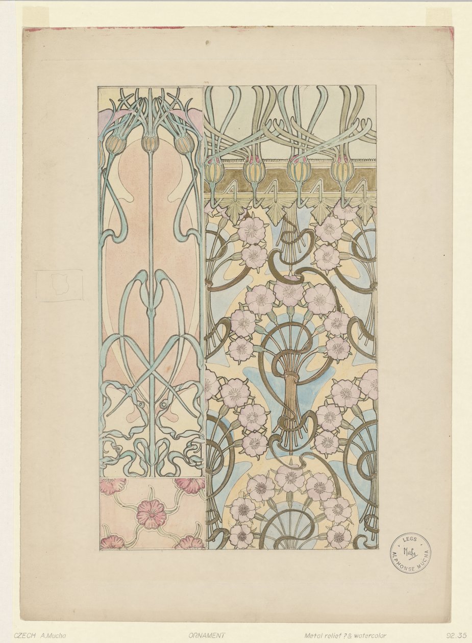 Ornament door Alphonse Mucha