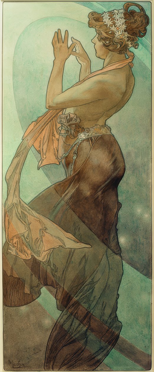 Avondster door Alphonse Mucha