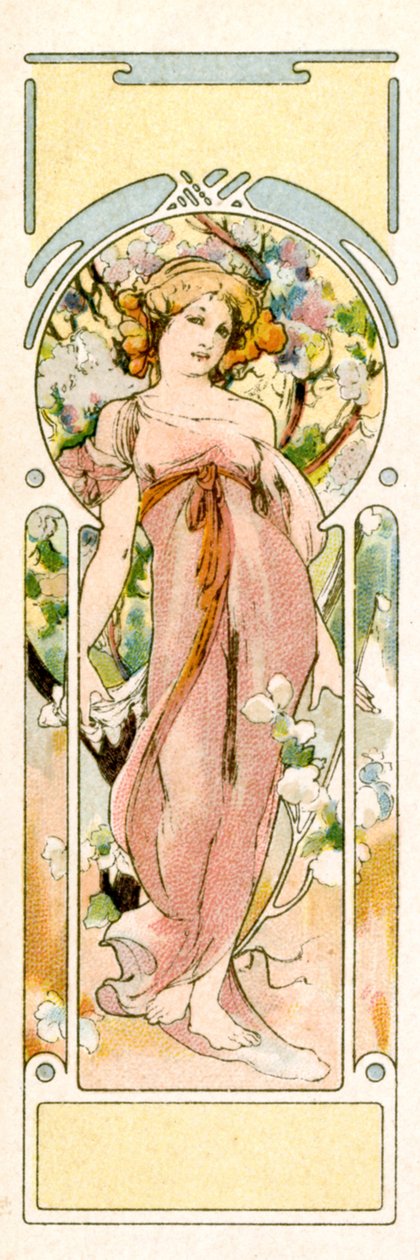 Herfst, 1900 door Alphonse Mucha
