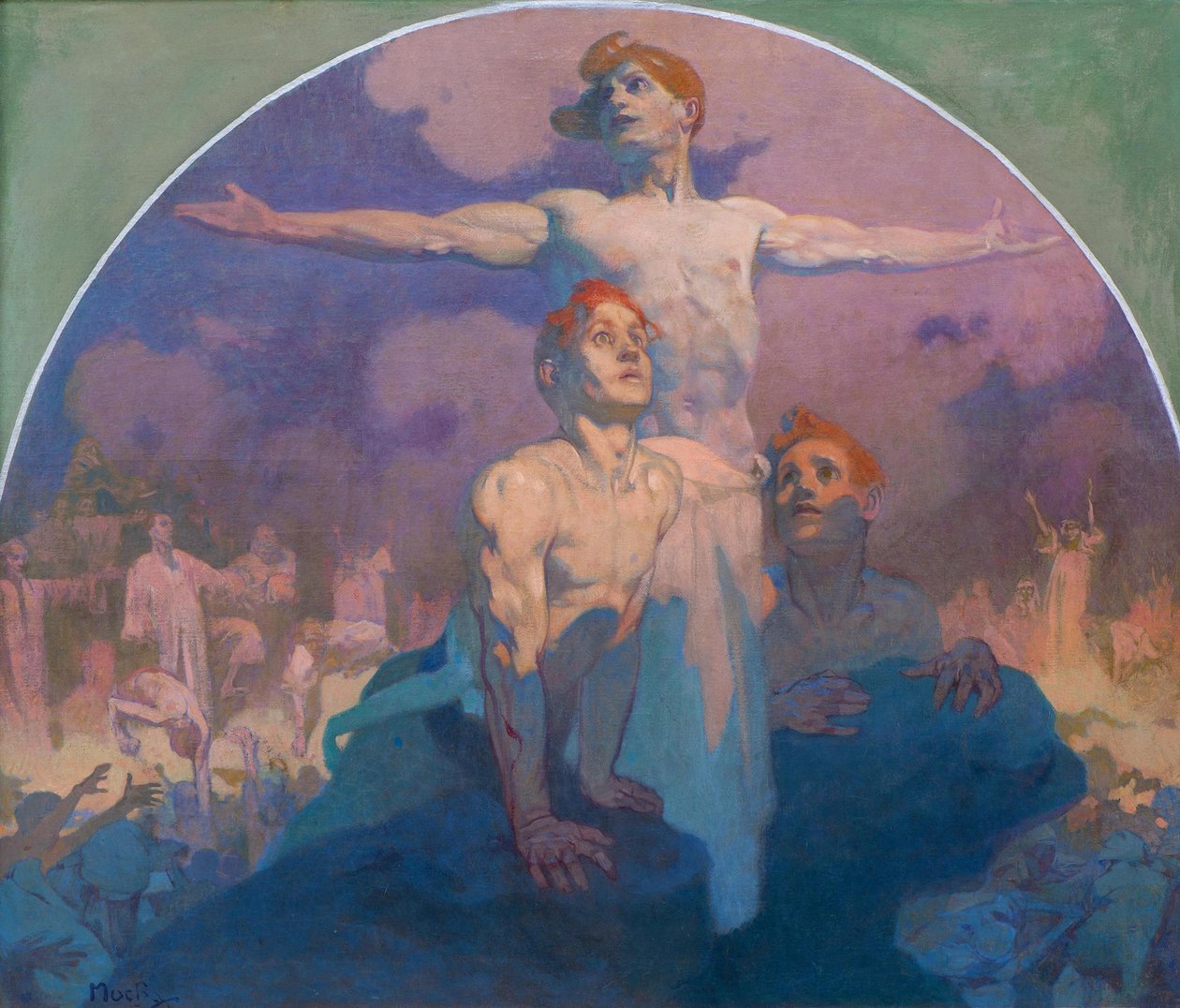 Door eigen kracht I door Alphonse Mucha