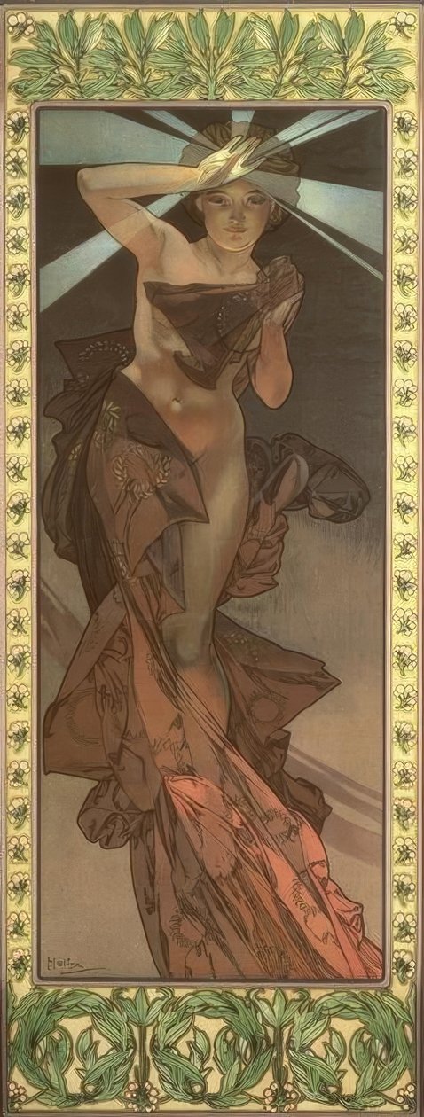 De Morgenster door Alphonse Mucha