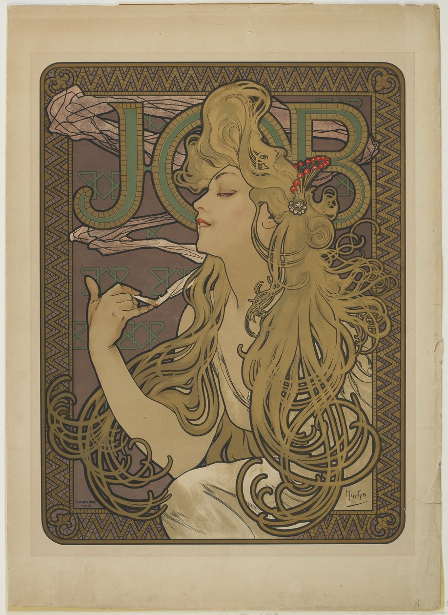 Job, 1896 door Alphonse Mucha