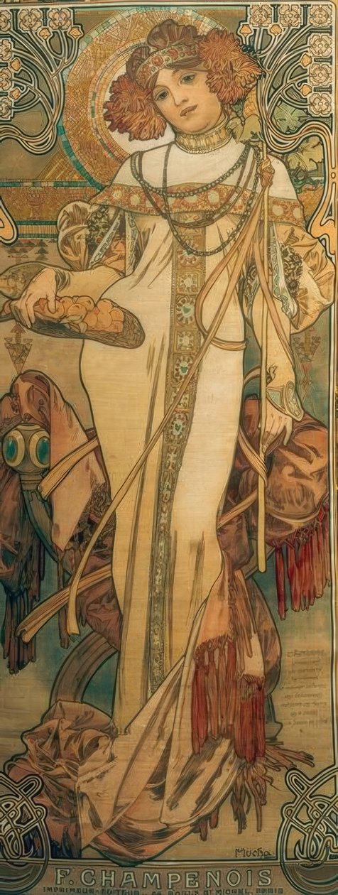 De herfst door Alphonse Mucha
