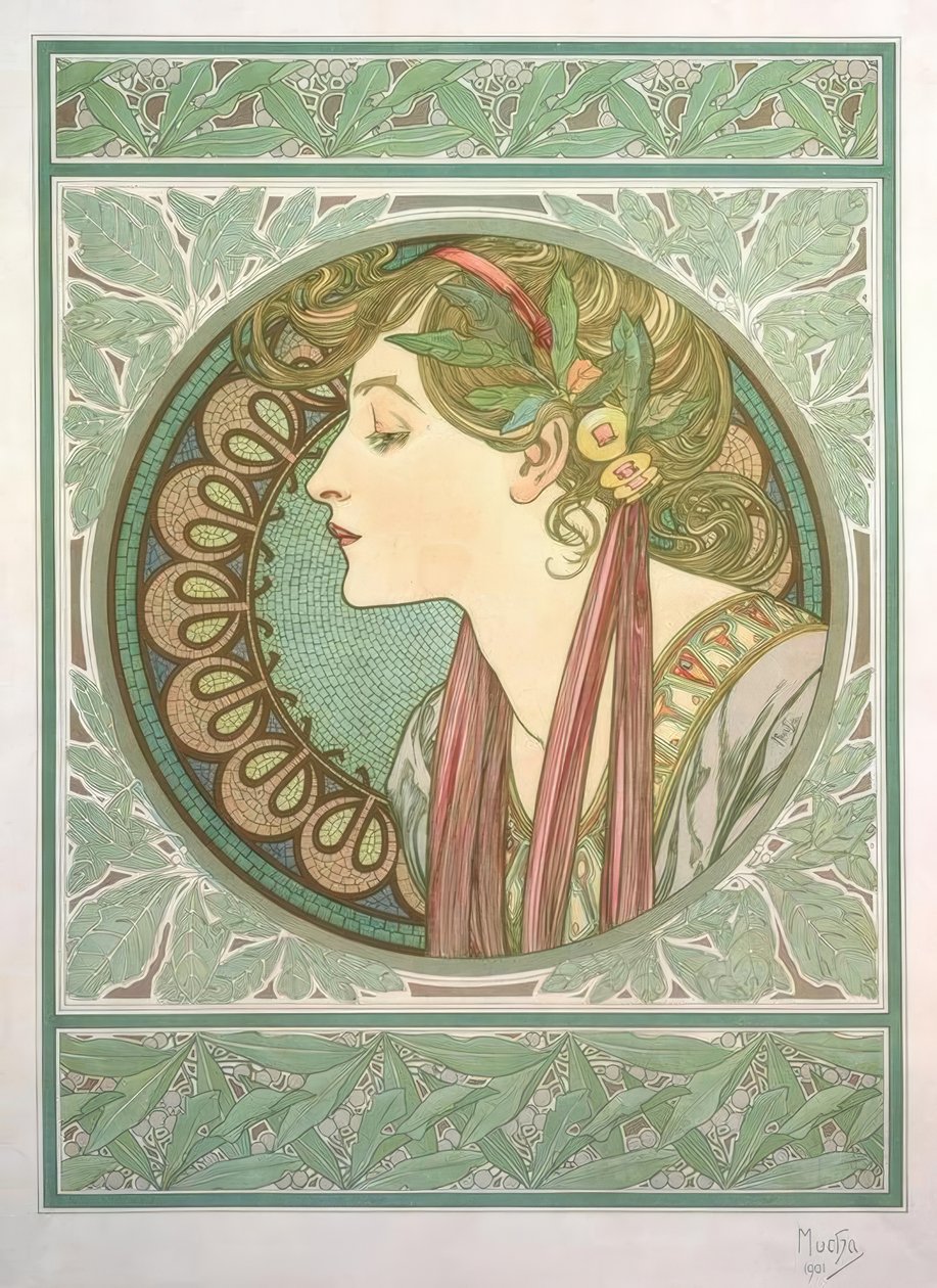 Laurier door Alphonse Mucha