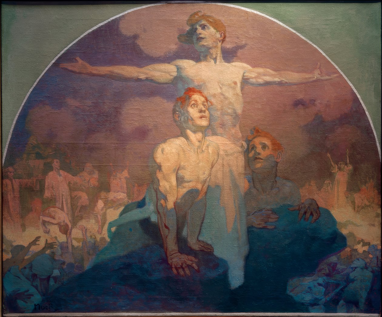 Mannelijkheid door Alphonse Mucha
