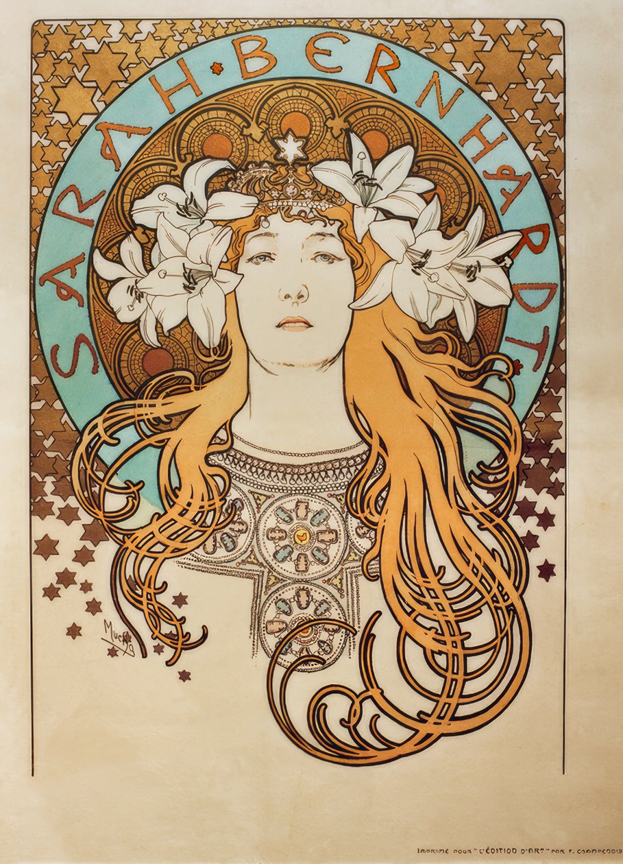 Sarah Bernhardt door Alphonse Mucha