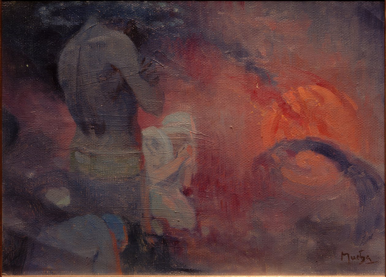 Symbolische voorstelling door Alphonse Mucha