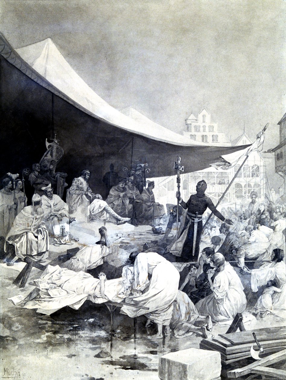 Het kruis, ca. 1900-1939 door Alphonse Mucha