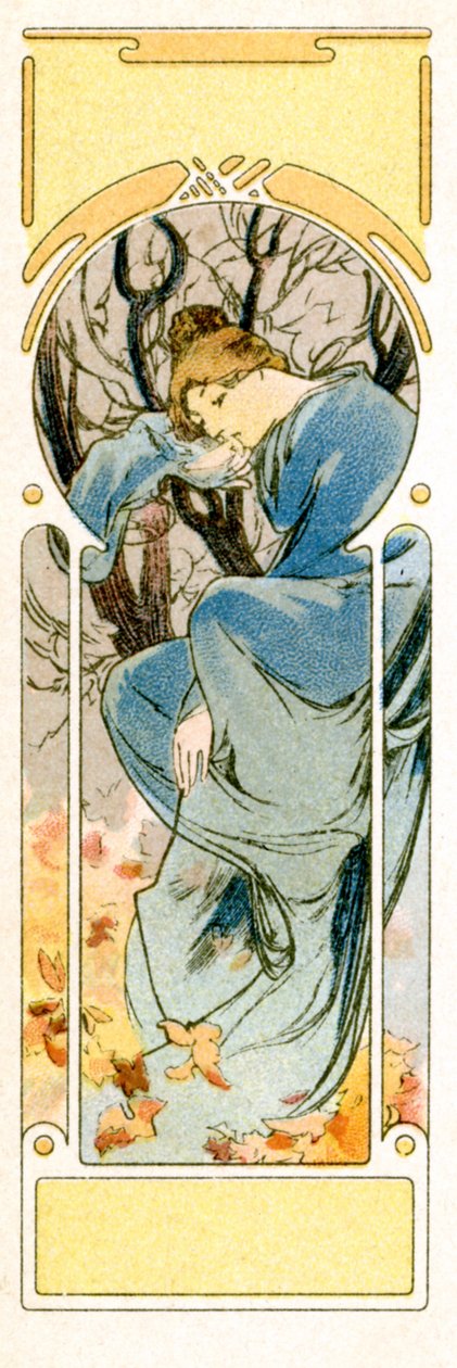 Winter door Alphonse Mucha