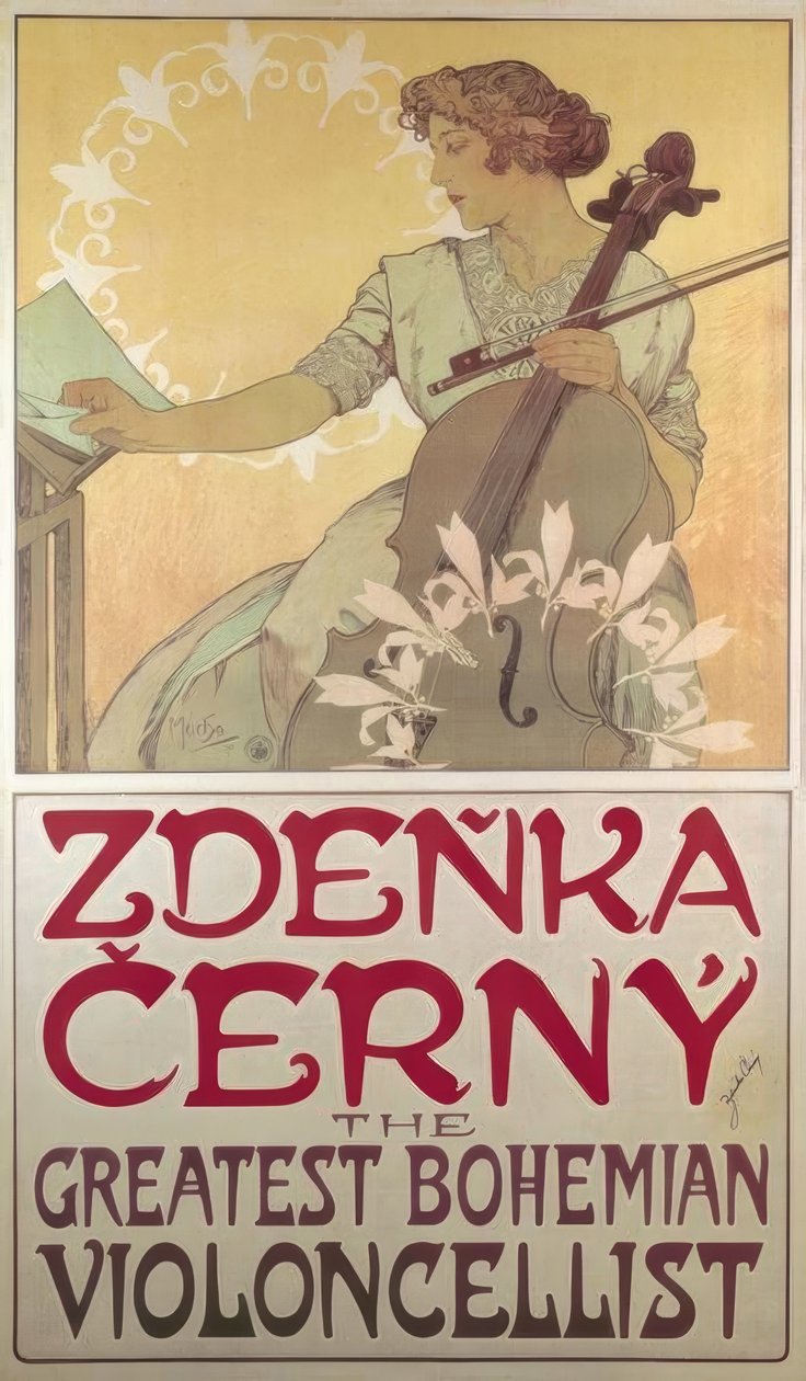 Zdenka Cerny door Alphonse Mucha