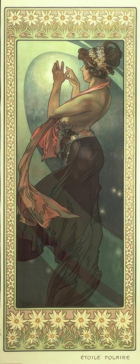 Poolster door Alphonse Mucha