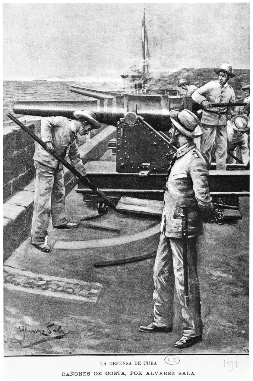 Verdediging van Cuba, 1898 door Alvarez Sala