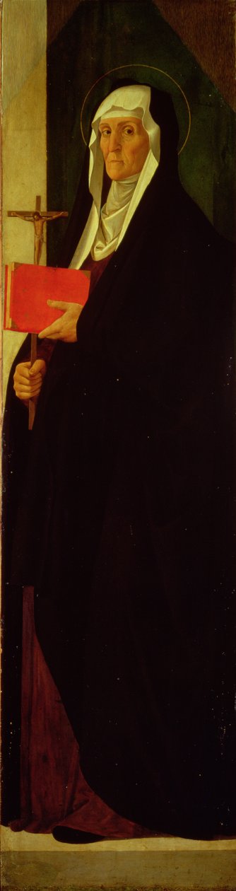 St. Clara, c.1485-90 door Alvise Vivarini