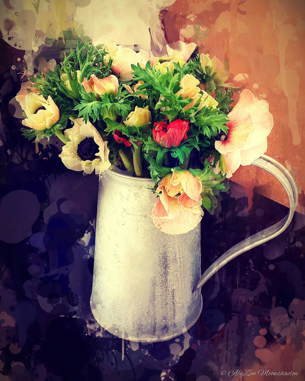 Anemonen in Kan, 2014 door AlyZen Moonshadow