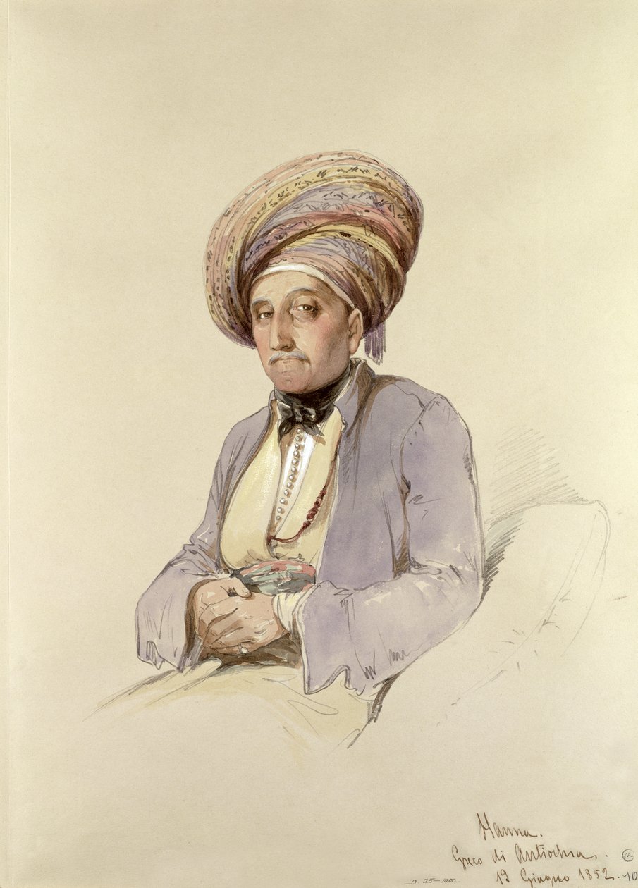 Hanna - Een Griek uit Antiochië, 1852 door Amadeo Preziosi